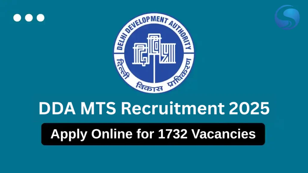DDA MTS Recruitment 2025