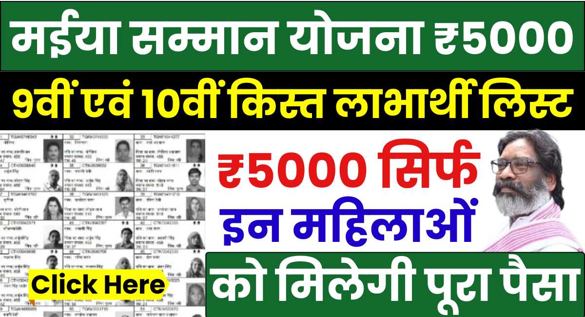 Maiya Samman Yojana Rs 5000 Payment List